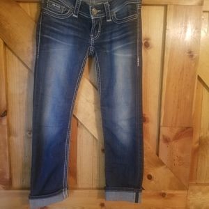 Bke Stella Cropped Jeans 26